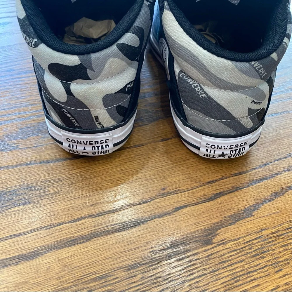 Converse Chuck Taylor All Star High Top Sneakers Black Gray Camo
